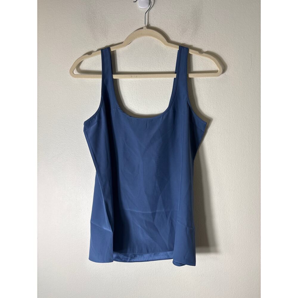 Banana Republic Dark Blue Sleeveless Silk Tank Sz S - Picture 3 of 3